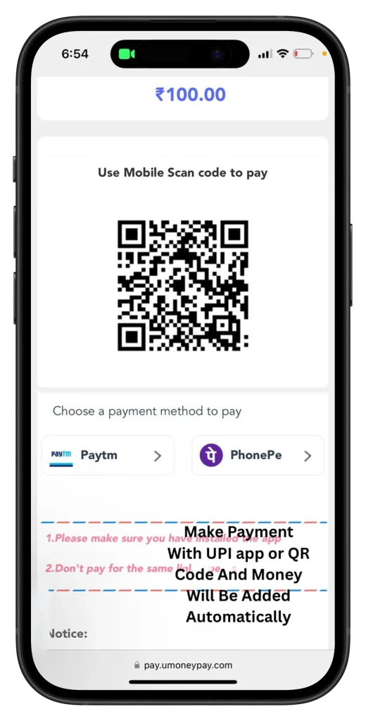Select payment method